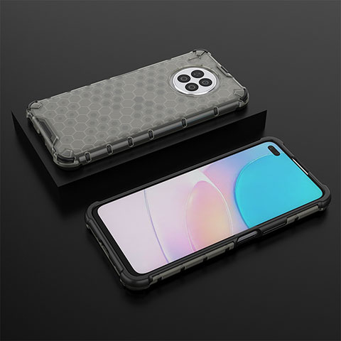 Custodia Silicone Trasparente Laterale 360 Gradi Cover AM2 per Huawei Nova 8i Nero