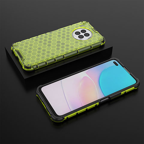 Custodia Silicone Trasparente Laterale 360 Gradi Cover AM2 per Huawei Nova 8i Verde