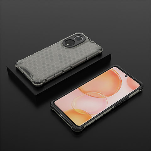 Custodia Silicone Trasparente Laterale 360 Gradi Cover AM2 per Huawei Nova 9 Nero