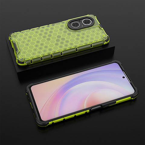 Custodia Silicone Trasparente Laterale 360 Gradi Cover AM2 per Huawei Nova 9 SE Verde