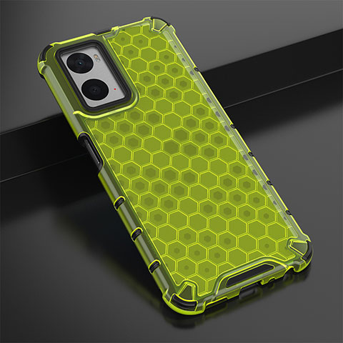 Custodia Silicone Trasparente Laterale 360 Gradi Cover AM2 per Oppo A76 Verde