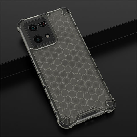 Custodia Silicone Trasparente Laterale 360 Gradi Cover AM2 per Oppo F21 Pro 4G Nero