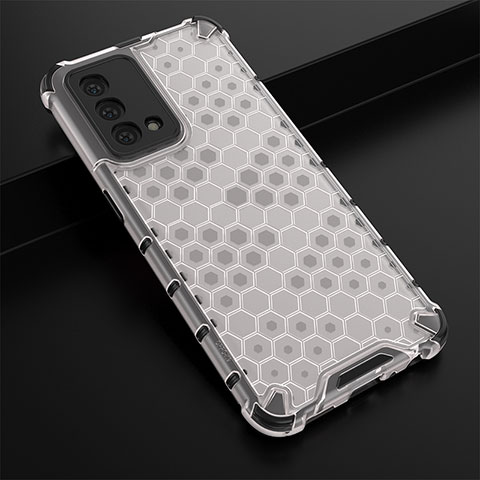 Custodia Silicone Trasparente Laterale 360 Gradi Cover AM2 per Oppo K9 5G Bianco