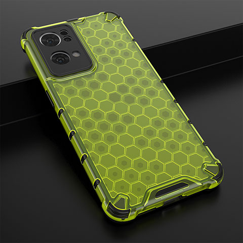 Custodia Silicone Trasparente Laterale 360 Gradi Cover AM2 per Oppo Reno7 Pro 5G Verde