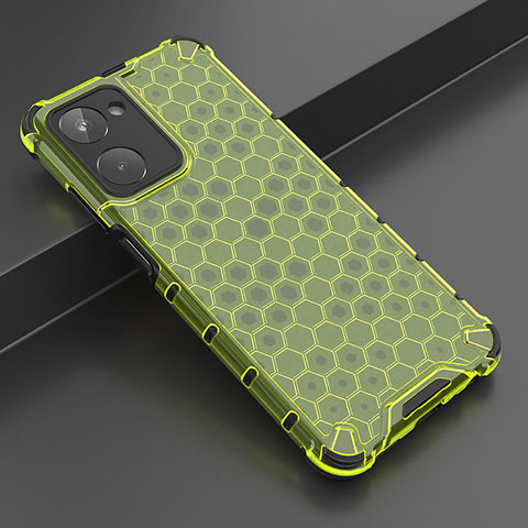 Custodia Silicone Trasparente Laterale 360 Gradi Cover AM2 per Realme 10 4G Verde