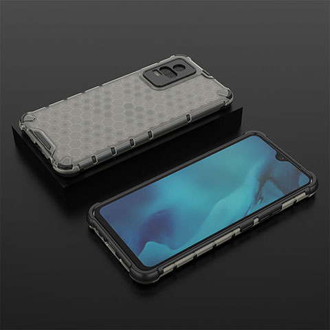 Custodia Silicone Trasparente Laterale 360 Gradi Cover AM2 per Vivo Y73 (2021) Nero