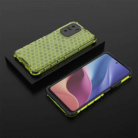 Custodia Silicone Trasparente Laterale 360 Gradi Cover AM2 per Xiaomi Mi 11X Pro 5G Verde