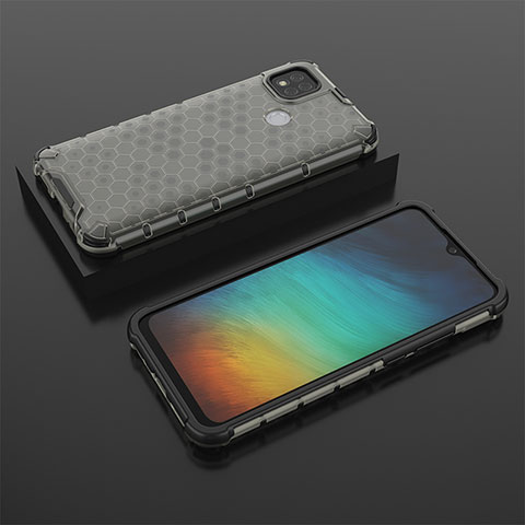 Custodia Silicone Trasparente Laterale 360 Gradi Cover AM2 per Xiaomi POCO C3 Nero