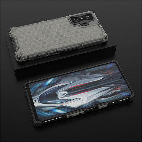 Custodia Silicone Trasparente Laterale 360 Gradi Cover AM2 per Xiaomi Poco F4 GT 5G Nero