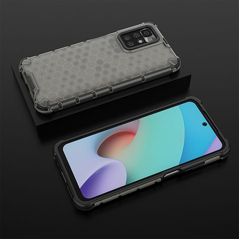 Custodia Silicone Trasparente Laterale 360 Gradi Cover AM2 per Xiaomi Redmi 10 (2022) Nero