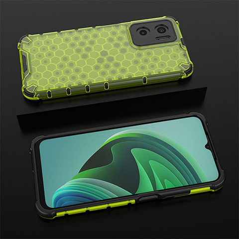 Custodia Silicone Trasparente Laterale 360 Gradi Cover AM2 per Xiaomi Redmi 10 5G Verde