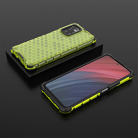 Custodia Silicone Trasparente Laterale 360 Gradi Cover AM2 per Xiaomi Redmi Note 10 Pro 5G Verde