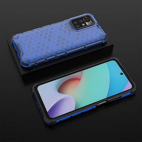 Custodia Silicone Trasparente Laterale 360 Gradi Cover AM2 per Xiaomi Redmi Note 11 4G (2021) Blu