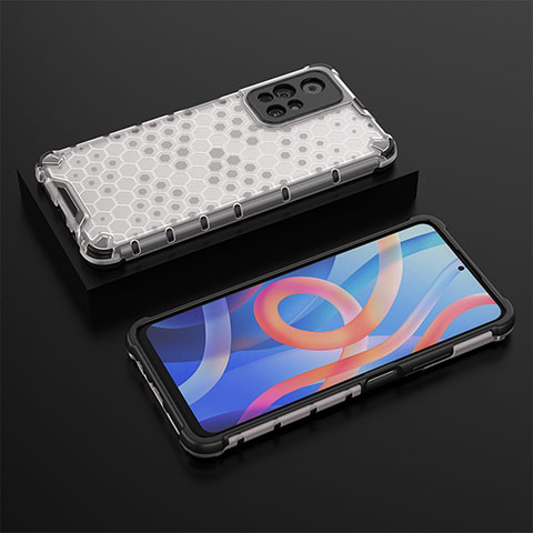 Custodia Silicone Trasparente Laterale 360 Gradi Cover AM2 per Xiaomi Redmi Note 11 5G Bianco