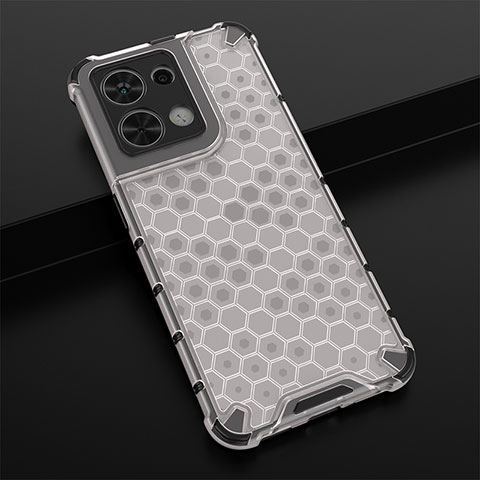 Custodia Silicone Trasparente Laterale 360 Gradi Cover AM2 per Xiaomi Redmi Note 13 Pro 5G Bianco