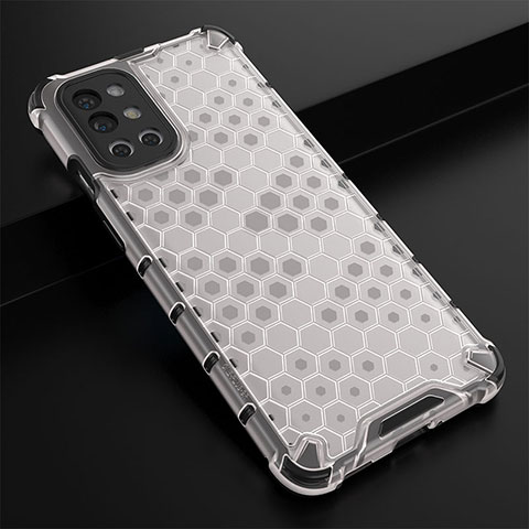 Custodia Silicone Trasparente Laterale 360 Gradi Cover AM3 per OnePlus 9R 5G Bianco