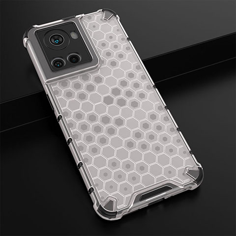 Custodia Silicone Trasparente Laterale 360 Gradi Cover AM3 per OnePlus Ace 5G Bianco