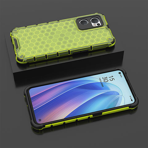 Custodia Silicone Trasparente Laterale 360 Gradi Cover AM3 per OnePlus Nord CE 2 5G Verde