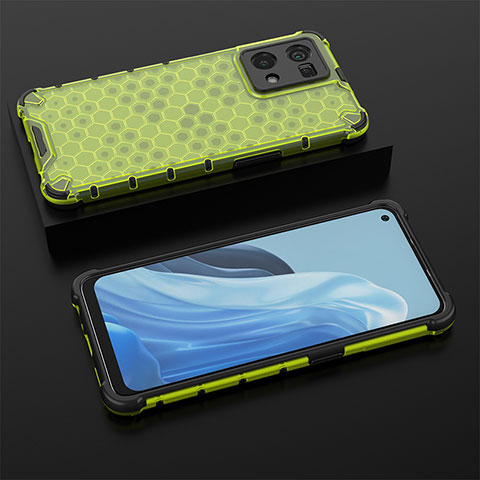 Custodia Silicone Trasparente Laterale 360 Gradi Cover AM3 per Oppo F21s Pro 4G Verde