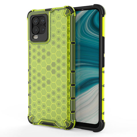 Custodia Silicone Trasparente Laterale 360 Gradi Cover AM3 per Realme 8 Pro Verde