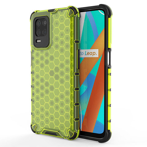 Custodia Silicone Trasparente Laterale 360 Gradi Cover AM3 per Realme 8s 5G Verde