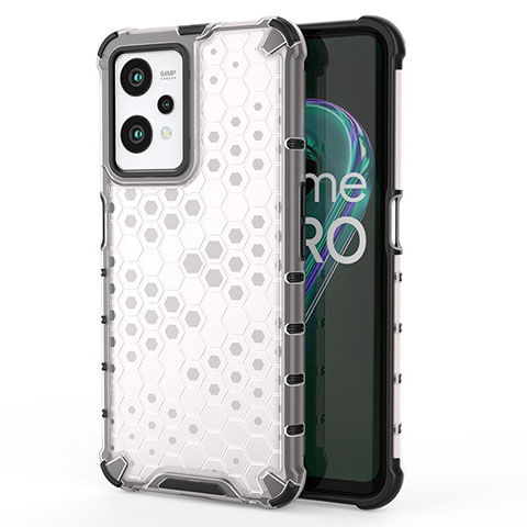 Custodia Silicone Trasparente Laterale 360 Gradi Cover AM3 per Realme 9 Pro 5G Bianco