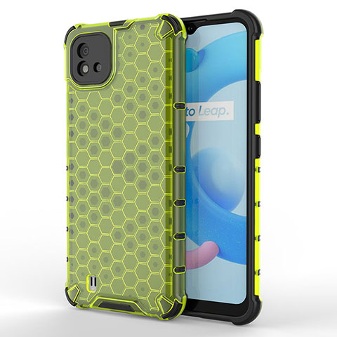 Custodia Silicone Trasparente Laterale 360 Gradi Cover AM3 per Realme C20A Verde