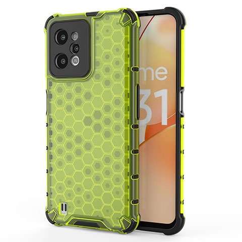 Custodia Silicone Trasparente Laterale 360 Gradi Cover AM3 per Realme C31 Verde