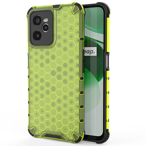 Custodia Silicone Trasparente Laterale 360 Gradi Cover AM3 per Realme C35 Verde