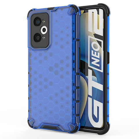 Custodia Silicone Trasparente Laterale 360 Gradi Cover AM3 per Realme Q5 Pro 5G Blu