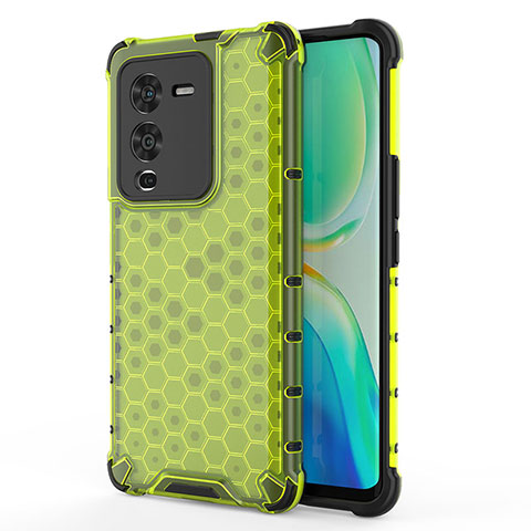 Custodia Silicone Trasparente Laterale 360 Gradi Cover AM3 per Vivo V25 Pro 5G Verde