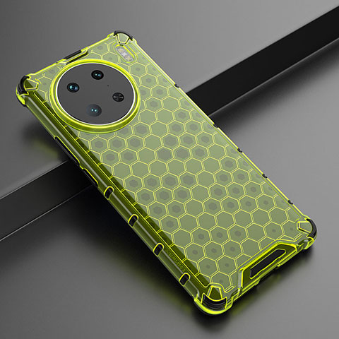 Custodia Silicone Trasparente Laterale 360 Gradi Cover AM3 per Vivo X90 Pro 5G Verde