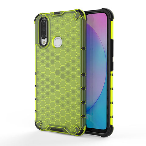 Custodia Silicone Trasparente Laterale 360 Gradi Cover AM3 per Vivo Y12 Verde