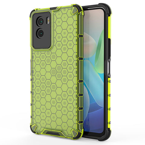 Custodia Silicone Trasparente Laterale 360 Gradi Cover AM3 per Vivo Y55s (2021) Verde