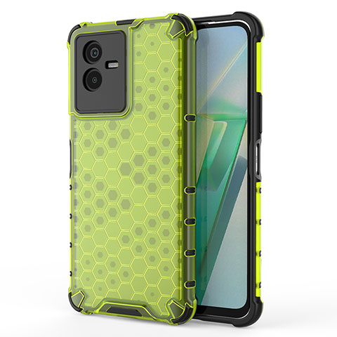 Custodia Silicone Trasparente Laterale 360 Gradi Cover AM3 per Vivo Y73t Verde