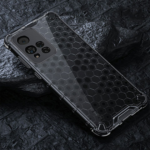 Custodia Silicone Trasparente Laterale 360 Gradi Cover AM3 per Xiaomi Redmi Note 11 Pro+ Plus 5G Nero