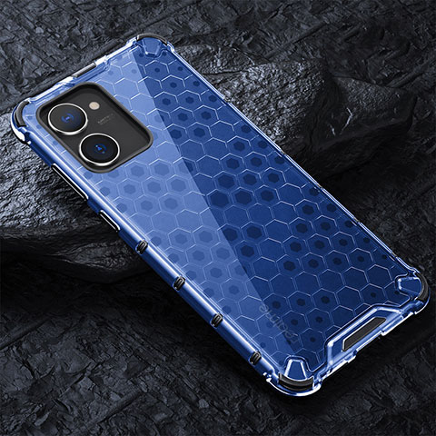 Custodia Silicone Trasparente Laterale 360 Gradi Cover AM4 per Realme 10S 5G Blu