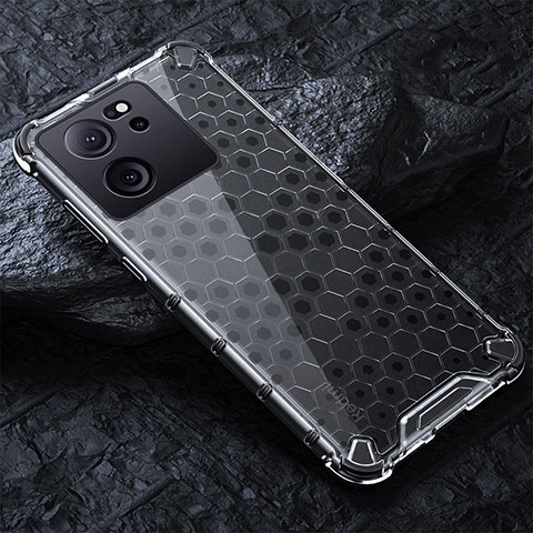 Custodia Silicone Trasparente Laterale 360 Gradi Cover AM4 per Xiaomi Redmi K60 Ultra 5G Grigio