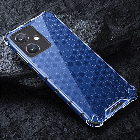 Custodia Silicone Trasparente Laterale 360 Gradi Cover AM4 per Xiaomi Redmi Note 12R Pro 5G Blu