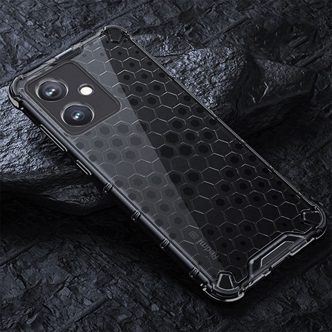 Custodia Silicone Trasparente Laterale 360 Gradi Cover AM4 per Xiaomi Redmi Note 12R Pro 5G Nero