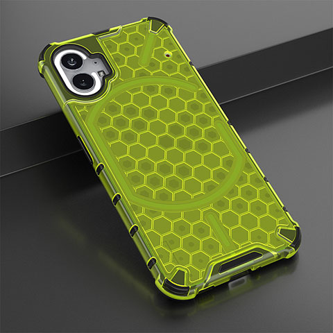 Custodia Silicone Trasparente Laterale 360 Gradi Cover M01 per Nothing Phone 1 Verde