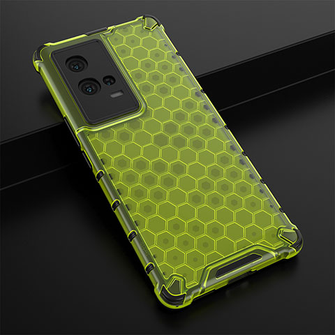 Custodia Silicone Trasparente Laterale 360 Gradi Cover M01 per Vivo iQOO 8 Pro 5G Verde