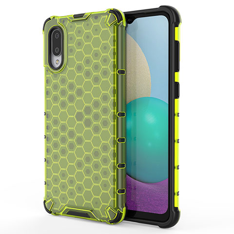 Custodia Silicone Trasparente Laterale 360 Gradi Cover per Samsung Galaxy A02 Verde