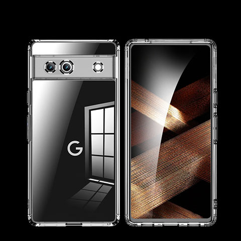 Custodia Silicone Trasparente Laterale 360 Gradi Cover WL3 per Google Pixel 7a 5G Chiaro