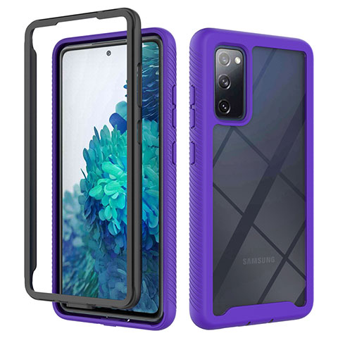 Custodia Silicone Trasparente Laterale 360 Gradi Cover ZJ3 per Samsung Galaxy S20 FE (2022) 5G Lavanda