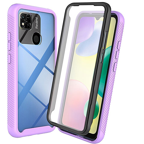 Custodia Silicone Trasparente Laterale 360 Gradi Cover ZJ3 per Xiaomi Redmi 9 Activ Lavanda