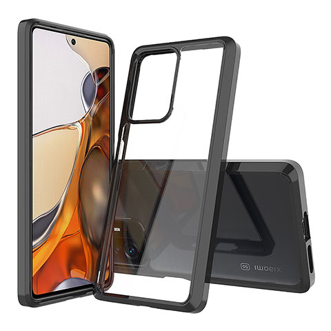 Custodia Silicone Trasparente Laterale 360 Gradi Cover ZJ5 per Xiaomi Mi 11T 5G Nero