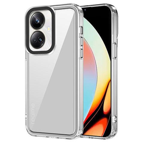 Custodia Silicone Trasparente Laterale Cover AC1 per Realme 10 Pro+ Plus 5G Chiaro