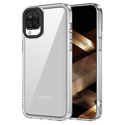 Custodia Silicone Trasparente Laterale Cover AC1 per Samsung Galaxy A12 5G Chiaro