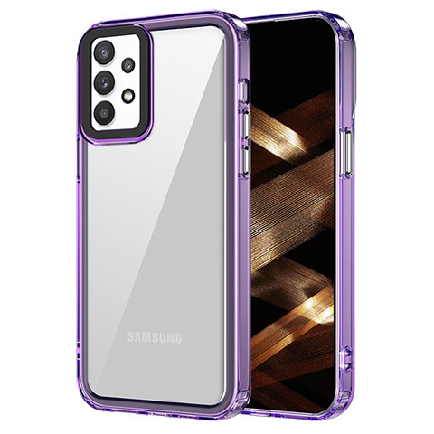 Custodia Silicone Trasparente Laterale Cover AC1 per Samsung Galaxy A32 4G Lavanda